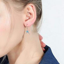 Load image into Gallery viewer, Starfish Earrings with Hoops
