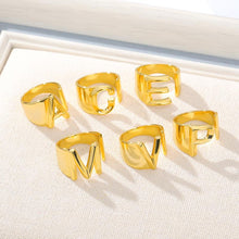 Load image into Gallery viewer, Initial A-Z Letter Ring

