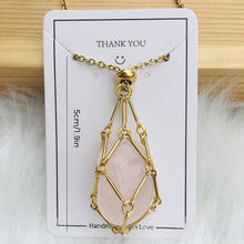 Load image into Gallery viewer, Crystal Stone Holder Necklace
