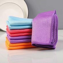 Load image into Gallery viewer, Microfiber Polishing Cleaning Fish Scale Dishcloth (5 Pcs)
