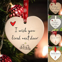 Load image into Gallery viewer, Ceramic Heart Hanging Ornament
