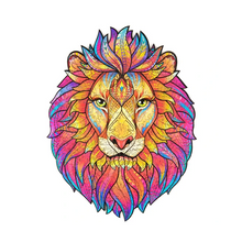 Load image into Gallery viewer, Wooden Lion Jigsaw Puzzle
