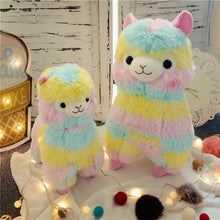 Load image into Gallery viewer, Stuffed Doll - Rainbow Alpaca
