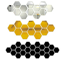 Load image into Gallery viewer, Hexagonal Mirror Wall Sticker
