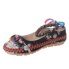 Load image into Gallery viewer, Women&#39;s Handmade Beaded Embroidered Shoes
