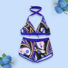 Load image into Gallery viewer, 2020 New Sexy Split Boxer Print High Waisted Bikini
