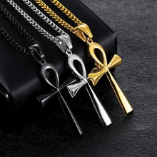 Load image into Gallery viewer, Stainless steel ancient Egyptian Cross men&#39;s Necklace
