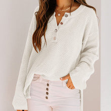 Load image into Gallery viewer, Button Solid Sweater
