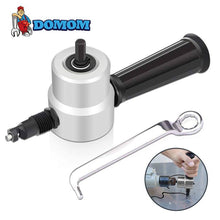 Load image into Gallery viewer, DOMOM Zipbite - Nibbler Cutter Drill Attachment Double Head Metal Sheet
