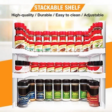 Load image into Gallery viewer, Adjustable Two Layers Spice Rack
