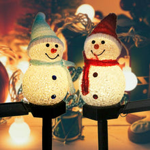 Load image into Gallery viewer, Super Cute Waterproof Solar Snowman Lamp
