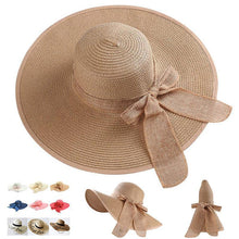 Load image into Gallery viewer, Summer Beach Wide Brim Sun Hats, UPF 50+
