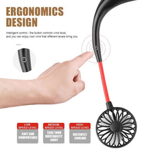 Load image into Gallery viewer, Rechargeable Mini Neck Fans
