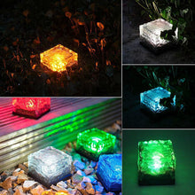 Load image into Gallery viewer, Solar Powered Brick Shape Path Light
