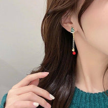 Load image into Gallery viewer, Asymmetric Santa Earrings
