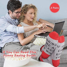 Load image into Gallery viewer, If You Can Read This Funny Saying Socks, 2 Pairs
