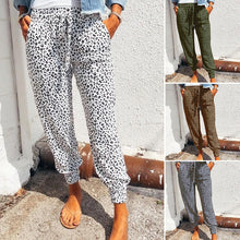 Load image into Gallery viewer, Ladies Casual Drawstring Baggy Pants With Pockets
