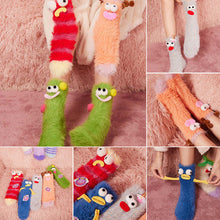 Load image into Gallery viewer, Coral velvet three-dimensional quirky socks
