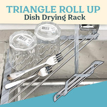 Load image into Gallery viewer, Triangle Roll Up Dish Drying Rack
