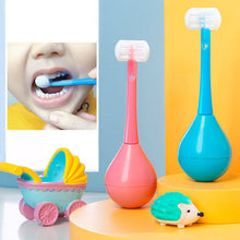 Load image into Gallery viewer, Three-sided Children&#39;s Toothbrush
