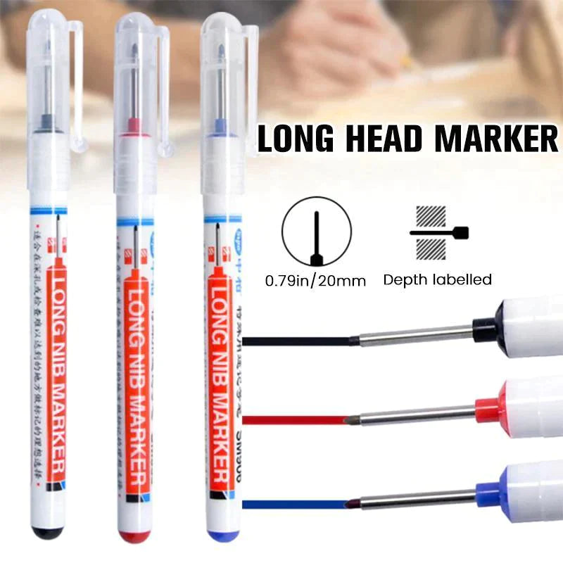Long Head Bathroom Woodworking Multi-Purpose Marker