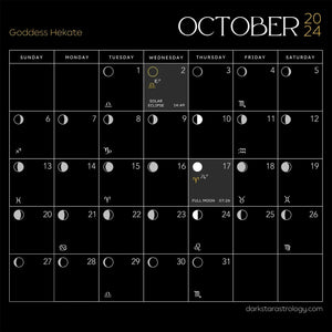 Dark Goddess 2024 Calendar
