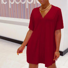Load image into Gallery viewer, V-neck Batwing Sleeve Top &amp; Short Set
