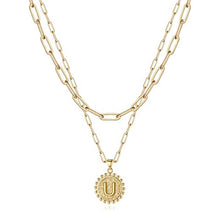 Load image into Gallery viewer, Gold Initial Necklaces for Women
