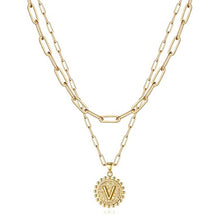 Load image into Gallery viewer, Gold Initial Necklaces for Women
