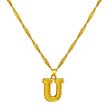 Load image into Gallery viewer, 18K Gold Plated Initial Letter Necklace
