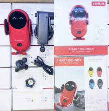 Load image into Gallery viewer, Smart Wireless Auto-Sensing Car Phone Holder Charger
