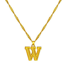 Load image into Gallery viewer, 18K Gold Plated Initial Letter Necklace
