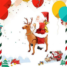 Load image into Gallery viewer, Santa Claus doll shaking the hips，Chimney Climbing Santa Claus，Santa Claus Riding An Electric Reindeer
