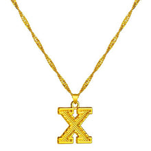 Load image into Gallery viewer, 18K Gold Plated Initial Letter Necklace
