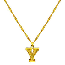 Load image into Gallery viewer, 18K Gold Plated Initial Letter Necklace
