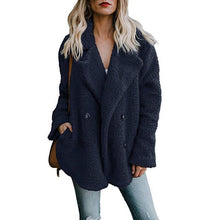 Load image into Gallery viewer, Warm Plush Coat Lapel Jacket
