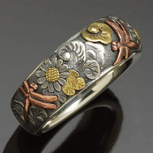 Load image into Gallery viewer, Sunflower Dragonfly Ring
