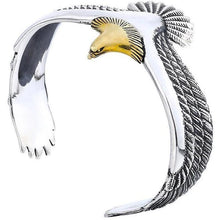 Load image into Gallery viewer, Adjustable Silver eagle bracelet
