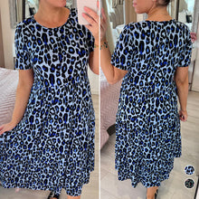 Load image into Gallery viewer, Leopard Print Tiered Midi Dress
