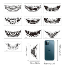 Load image into Gallery viewer, Halloween Prank Makeup Temporary Tattoo, 10 Pcs
