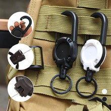 Load image into Gallery viewer, Outdoor Automatic Retractable Wire Rope Luya Anti-theft Tactical Keychain
