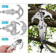 Load image into Gallery viewer, Stainless Steel Survival Folding Grappling Gravity Hook
