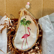 Load image into Gallery viewer, Oyster Shell Art Ornament
