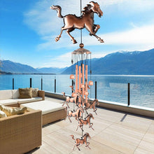 Load image into Gallery viewer, Retro Bronze Horse Wind Chime

