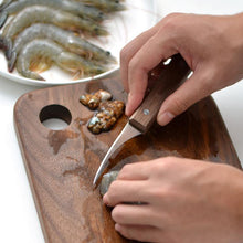 Load image into Gallery viewer, Stainless steel shrimp tool with wooden handle
