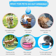 Load image into Gallery viewer, 2-in-1 Pet Travel Water &amp; Food Bottle with Foldable Bowl
