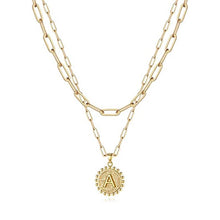 Load image into Gallery viewer, Gold Initial Necklaces for Women
