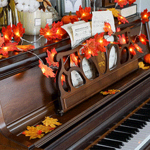 Load image into Gallery viewer, Thanksgiving Décor Fall Maple Leaf String Lights
