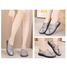 Load image into Gallery viewer, Women&#39;s handmade leather sandals with soft bottom
