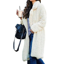 Load image into Gallery viewer, Long Fluffy Sherpa Coat Solid Teddy Bear Coats
